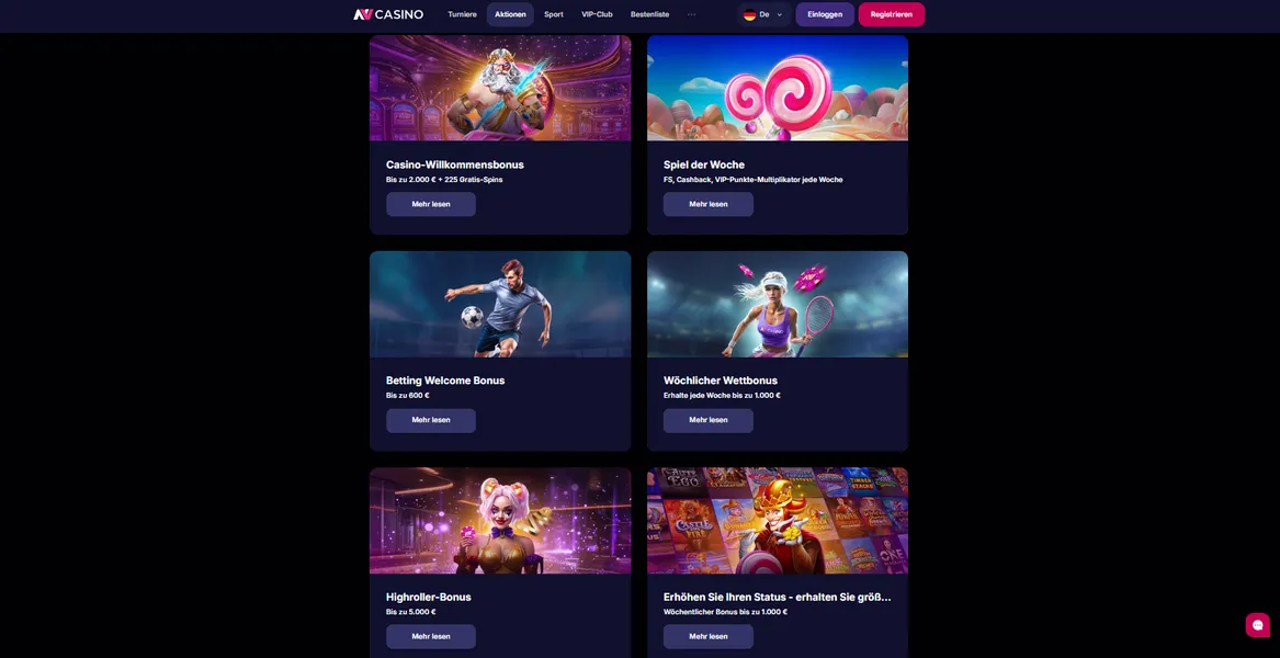 NV Casino Bonus und Promo-Code – spielen Sie gewinnbringend